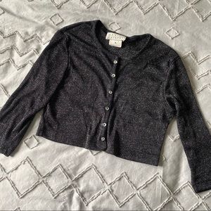 vintage sparkly 90s cardigan